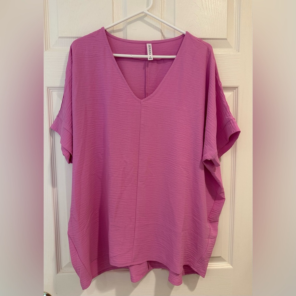 Zenana Pink Top